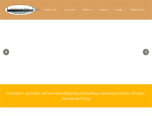 Tablet Screenshot of albertaloghomes.com